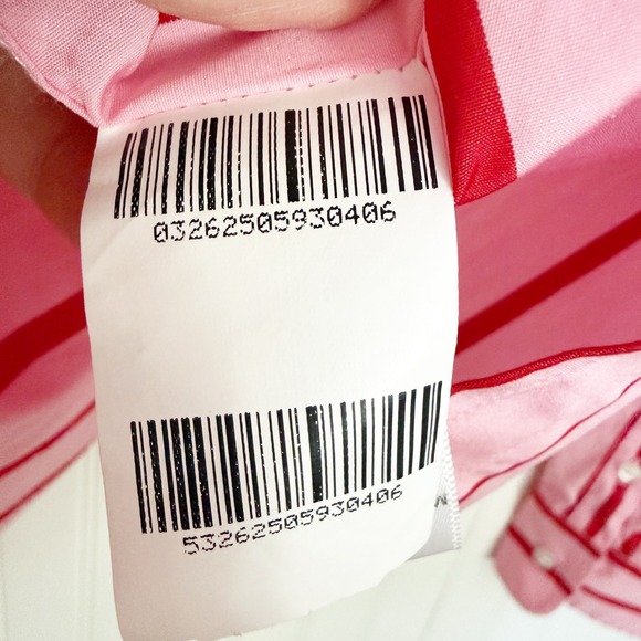 Frank & Eileen Women's Eileen Relaxed Button Up Shirt Pink Red Medium - Picture 11 of 13